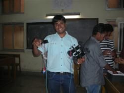 Live-wire Robotics workshop by Techno Gravity 
						Solutions at Rajiv Gandhi Medical College, Thane, near Mumbai in Mar-2011